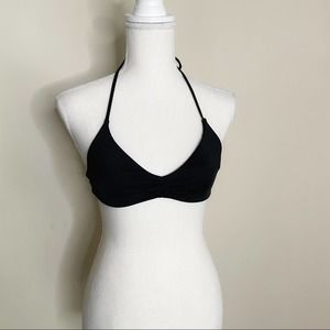 4th & Ocean Black Strappy Bikini Top Size M